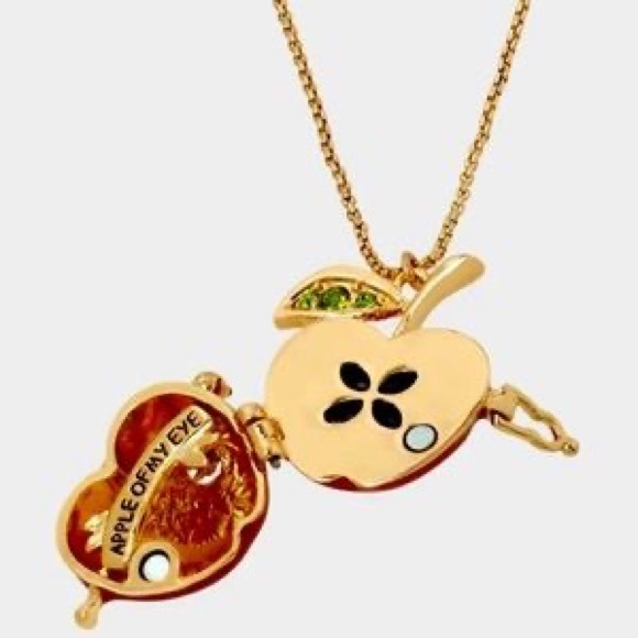 Betsy Johnson Red Apple Open me Necklace - Picture 10 of 16